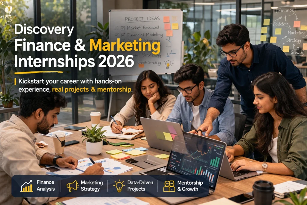Discovery Finance & Marketing Internships 2026